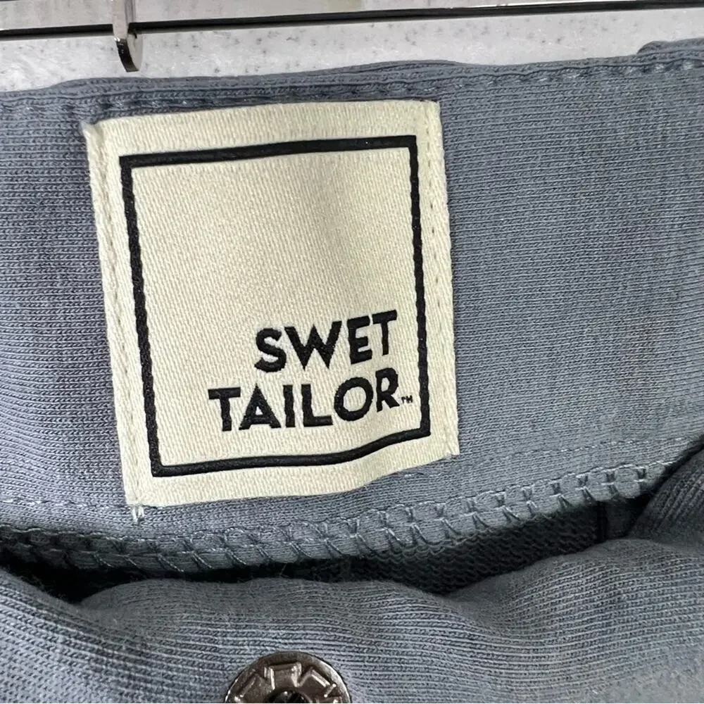 Swet Tailor‎ Shorts Size 28 The Everyday Chino Jersey French Grey Pockets NEW
